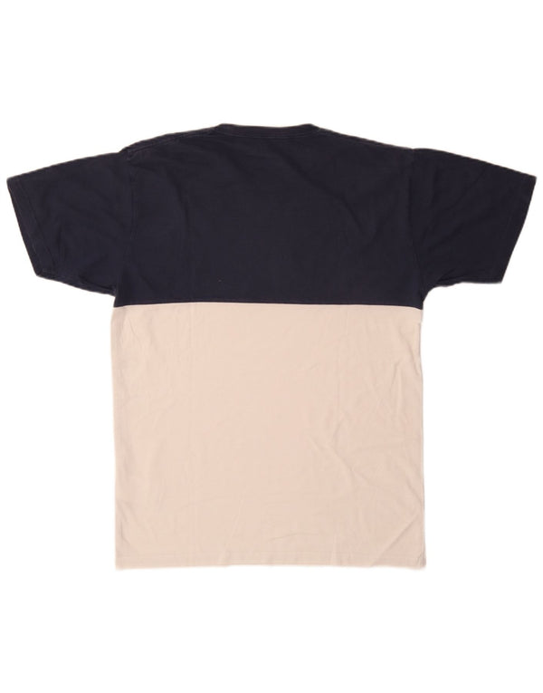 Vans Herre Classic Fit T-Shirt Top Medium Blue Colourblock Bomuld