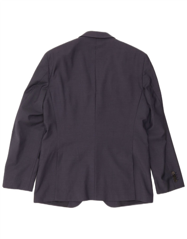 Hugo Boss Herre 2-knaps blazerjakke EU 50 Stor marineblå uld