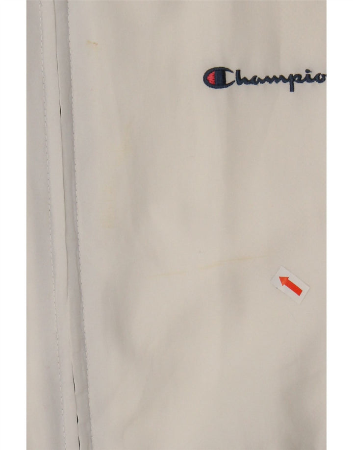 CHAMPION Mens Tracksuit Top Jacket 2XL White Colourblock Polyester Vintage Champion and Second-Hand Champion from Messina Hembry 