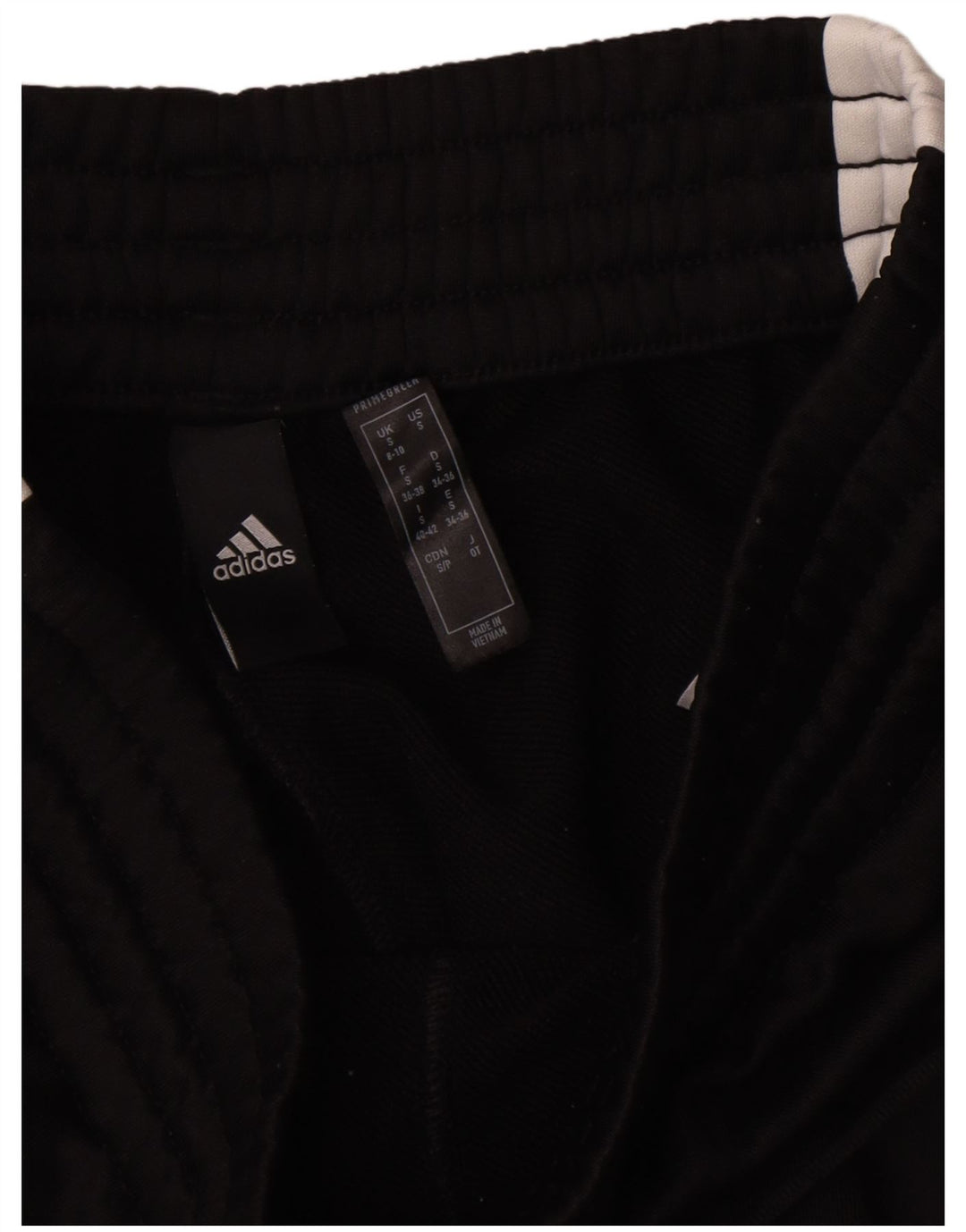 Adidas Træningsdragtsbukser til kvinder UK 10 Small Black Colourblock Polyester