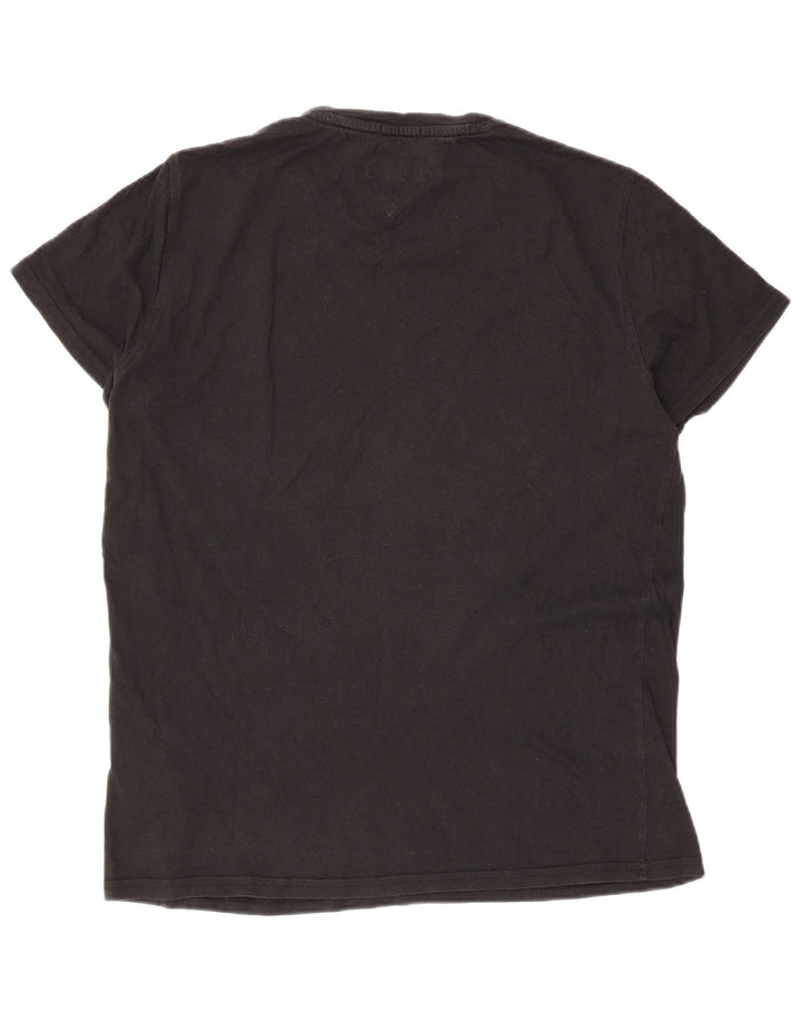 Tommy Hilfiger Herre Regular Fit T-Shirt Top Stor Sort Bomuld