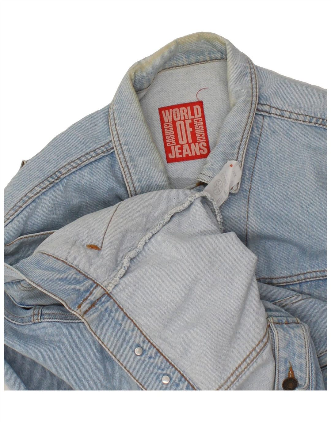 CASUCCI Herre denimjakke UK 44 2XL Blå Bomuld