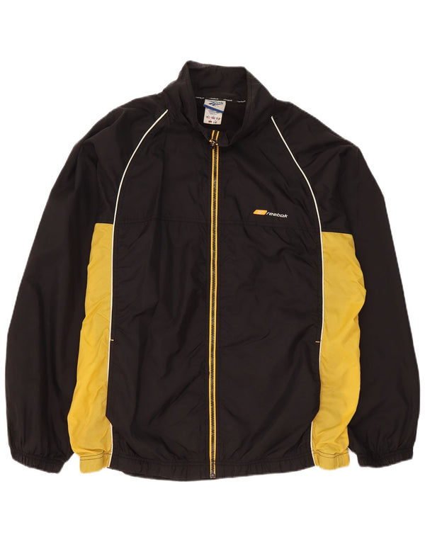 Reebok Herre Loose Fit træningsdragt Topjakke Medium Sort Colourblock