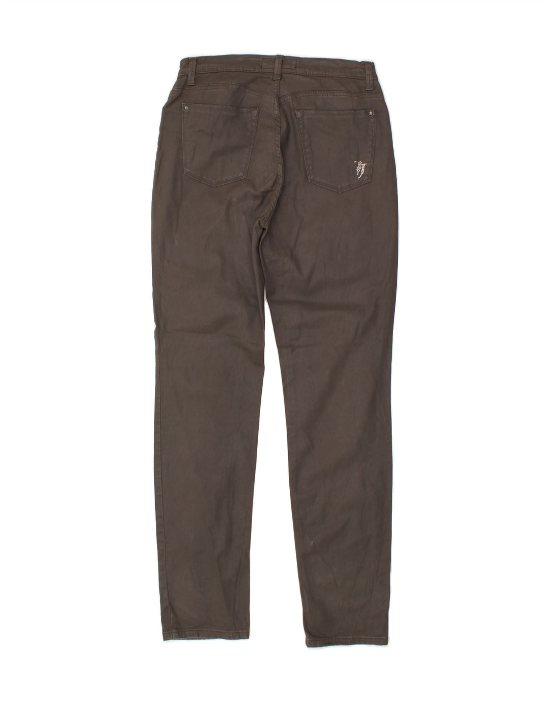 TRUSSARDI Womens Slim Casual Trousers W31 L31  Grey Vintage Trussardi and Second-Hand Trussardi from Messina Hembry 