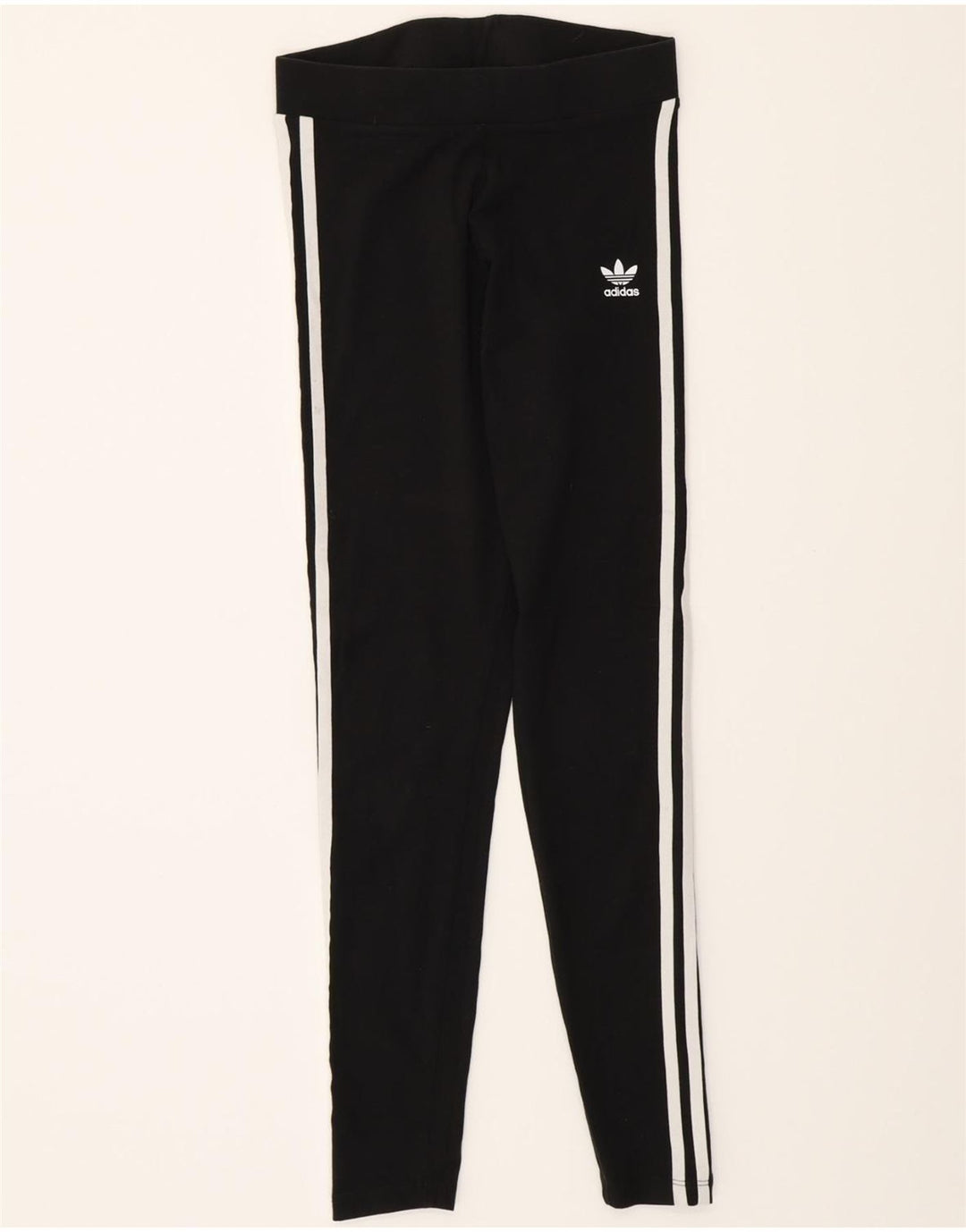 ADIDAS Womens Leggings UK 8 Small  Black Cotton Vintage Adidas and Second-Hand Adidas from Messina Hembry 