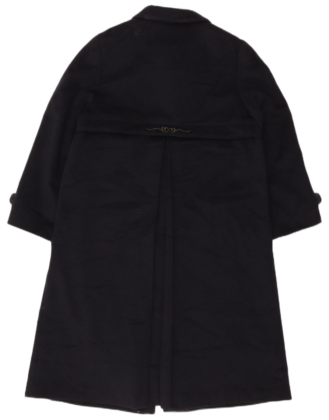 Pischl Dame Overfrakke UK 14 Medium Navy Blue Uld