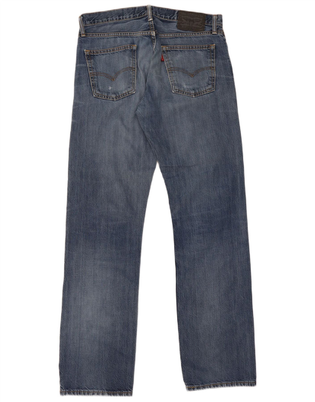 Levi's Herre 514 Straight Jeans W33 L34 Blå Bomuld