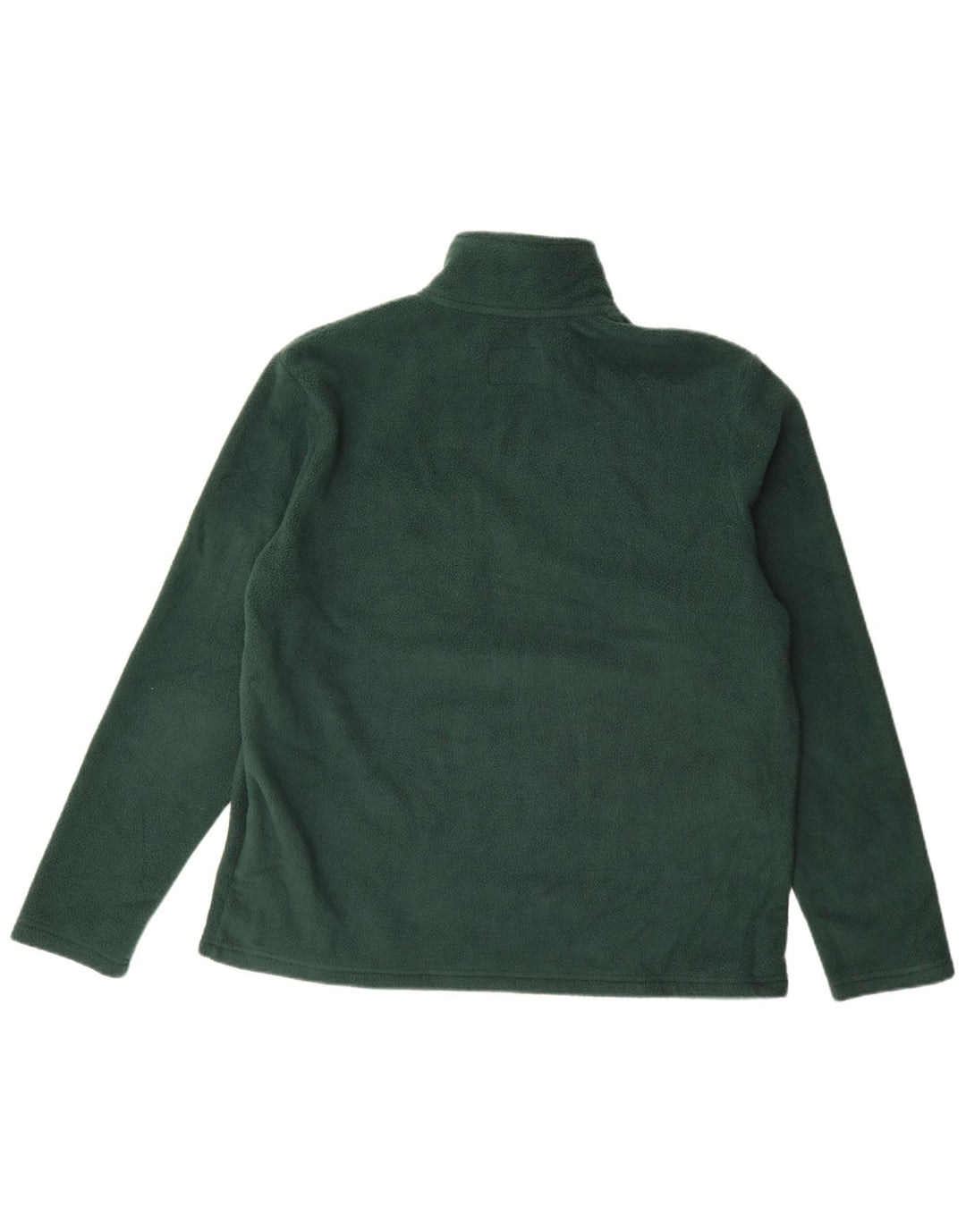 Marks & Spencer Fleece Jumper med lynlås til mænd Stor grøn polyester