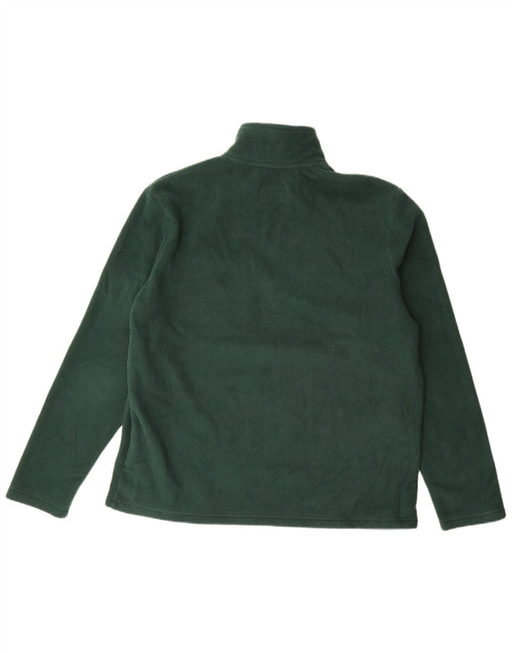 Marks & Spencer Fleece Jumper med lynlås til mænd Stor grøn polyester