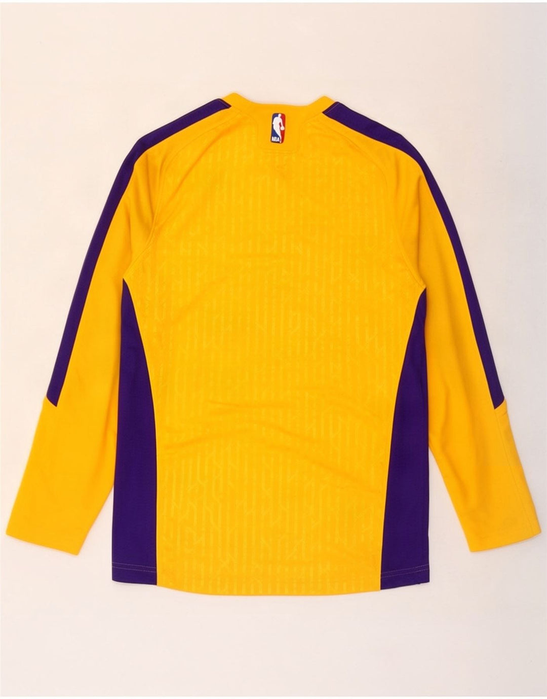 Adidas Herre Lakers Grafisk Top Langærmet Lille Gul Colourblock