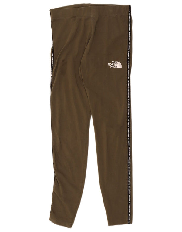 The North Face Kvinders Grafiske Leggings UK 8 Small Khaki Colourblock Bomuld
