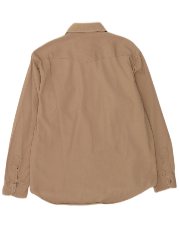 Carrera herreskjorte medium brun bomuld