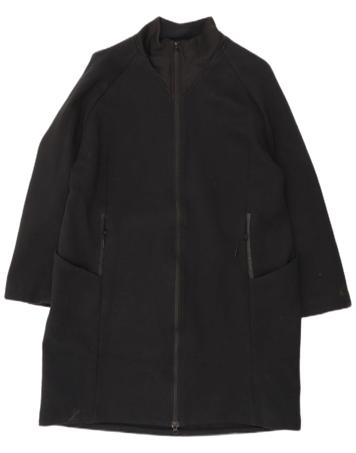 Nike Dame Windbreaker Coat UK 16 Large Black Bomuld