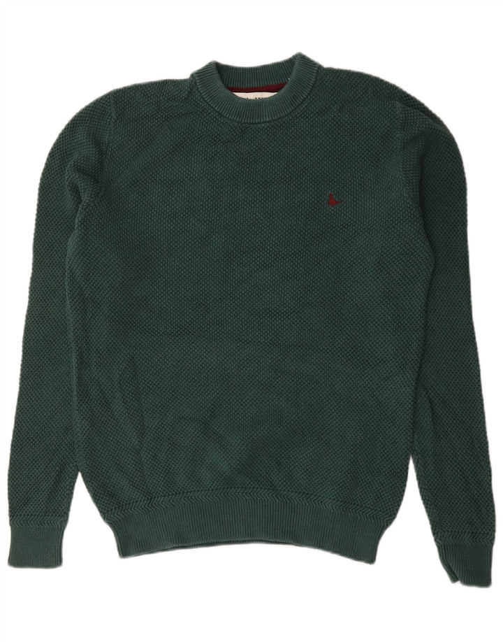 Jack Wills Herre Crew Neck Jumper Sweater Medium Green Bomuld