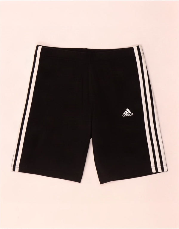 Adidas sportsshorts til kvinder UK 12/14 medium sort bomuld