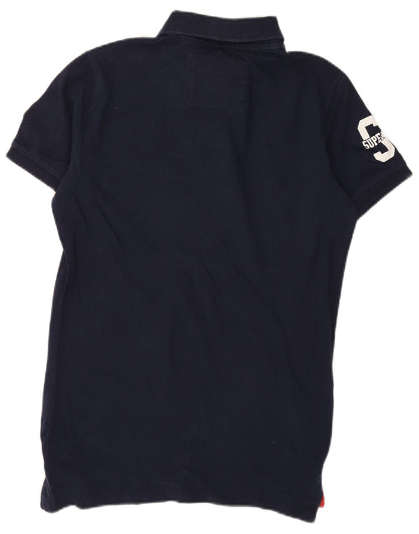 Superdry Grafisk Rugby Polo Shirt til mænd Medium Navy Blue