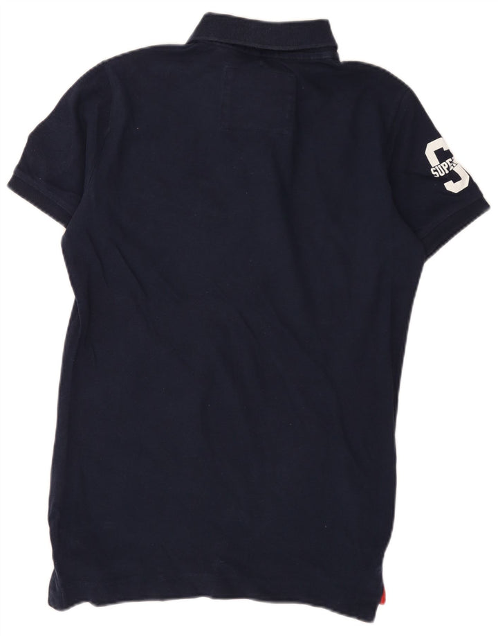 Superdry Grafisk Rugby Polo Shirt til mænd Medium Navy Blue