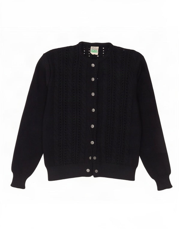 Vintage dame cardigan sweater IT 46 Large Navy Blue