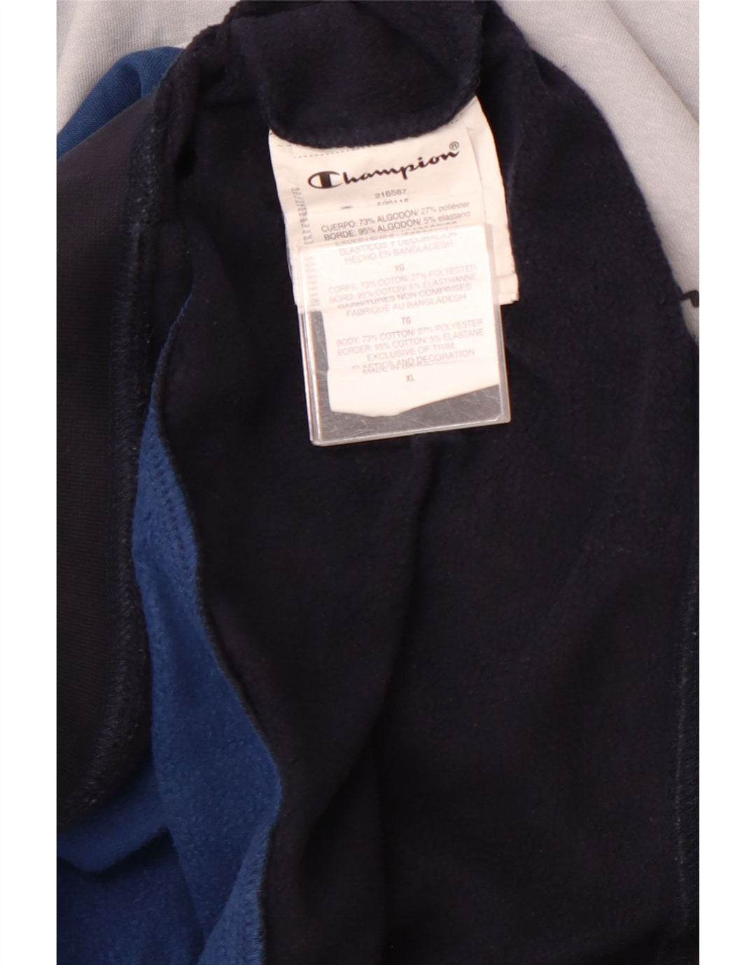 CHAMPION Hættetrøje til mænd XL Flerfarvet Colourblock Bomuld