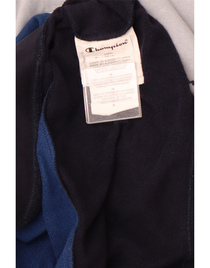 CHAMPION Hættetrøje til mænd XL Flerfarvet Colourblock Bomuld