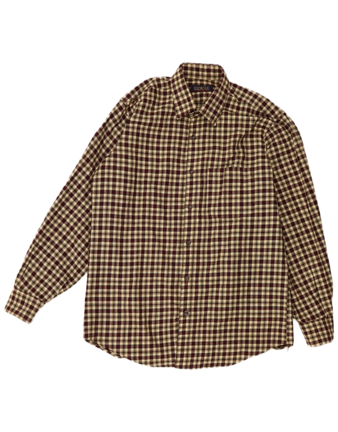 VINTAGE Flanelskjorte til mænd Medium flerfarvet ternet