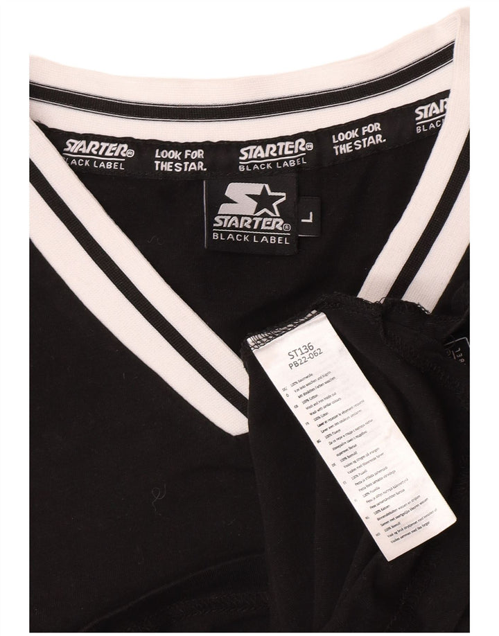 Starter Herre BLACK LABEL T-Shirt Top Stor Sort Bomuld