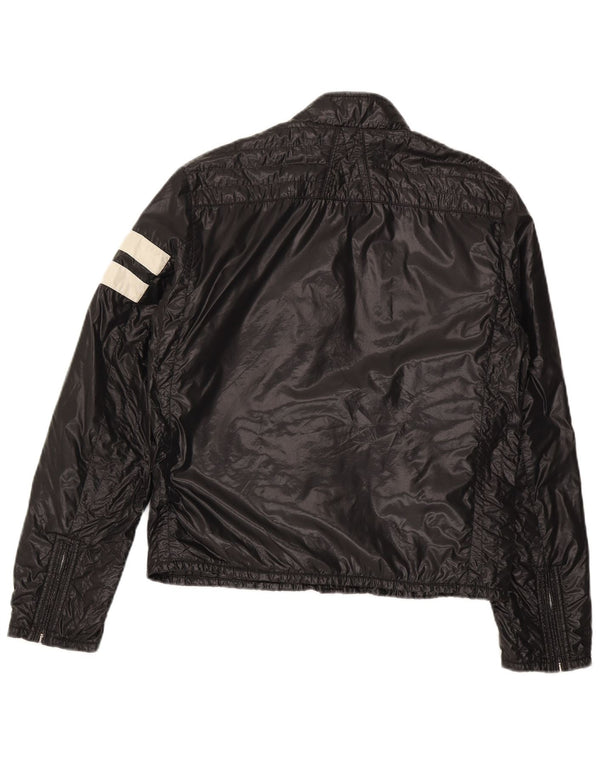 Moncler Dame Polstret Jakke Størrelse 2 Medium Sort Polyamid