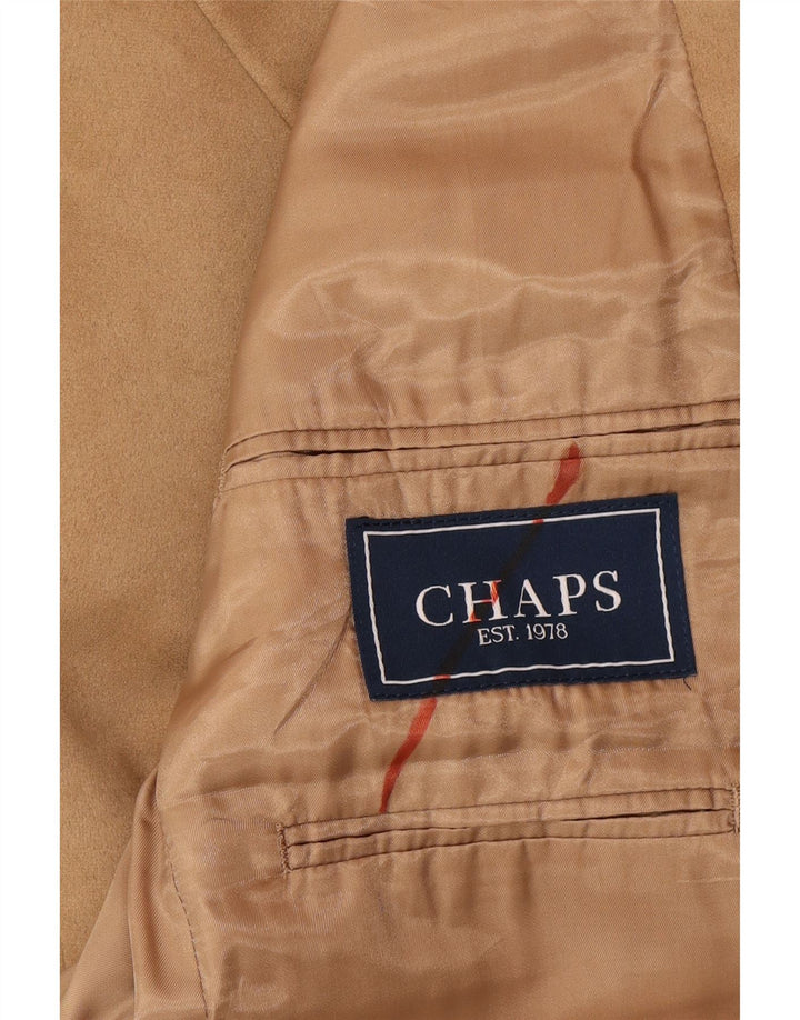 Chaps Herre 3-knaps blazerjakke UK 38 Medium Beige Polyester