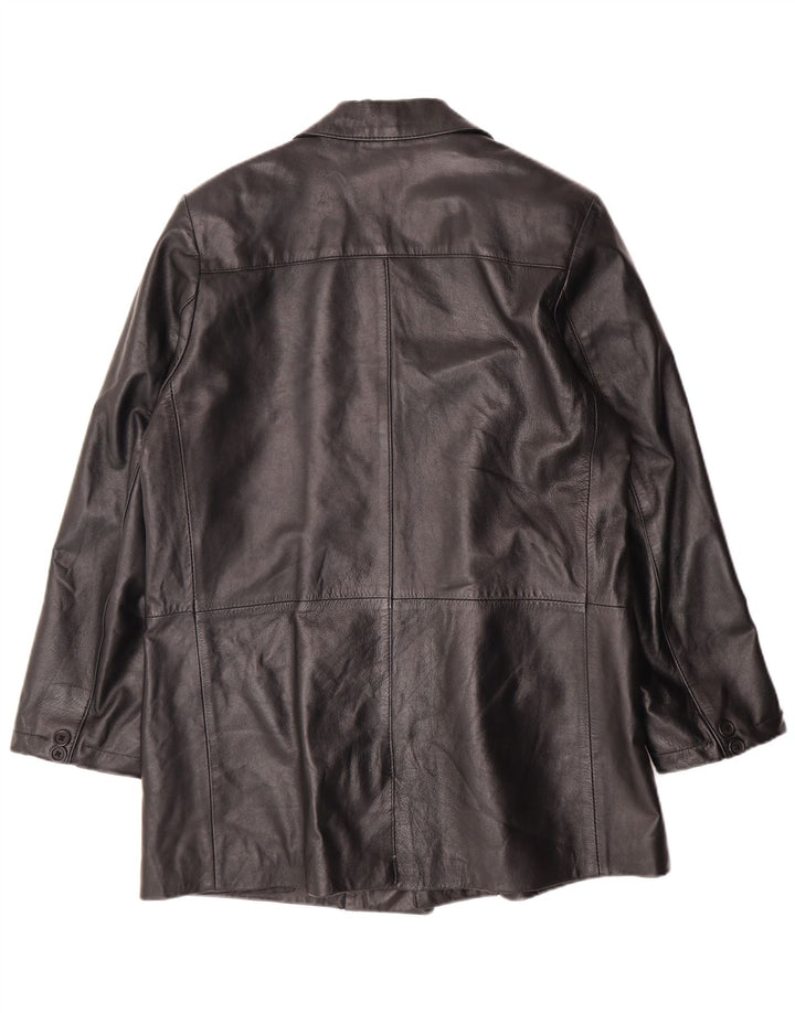 Vintage Herre Læderjakke UK 38 Medium Sort Læder Classic