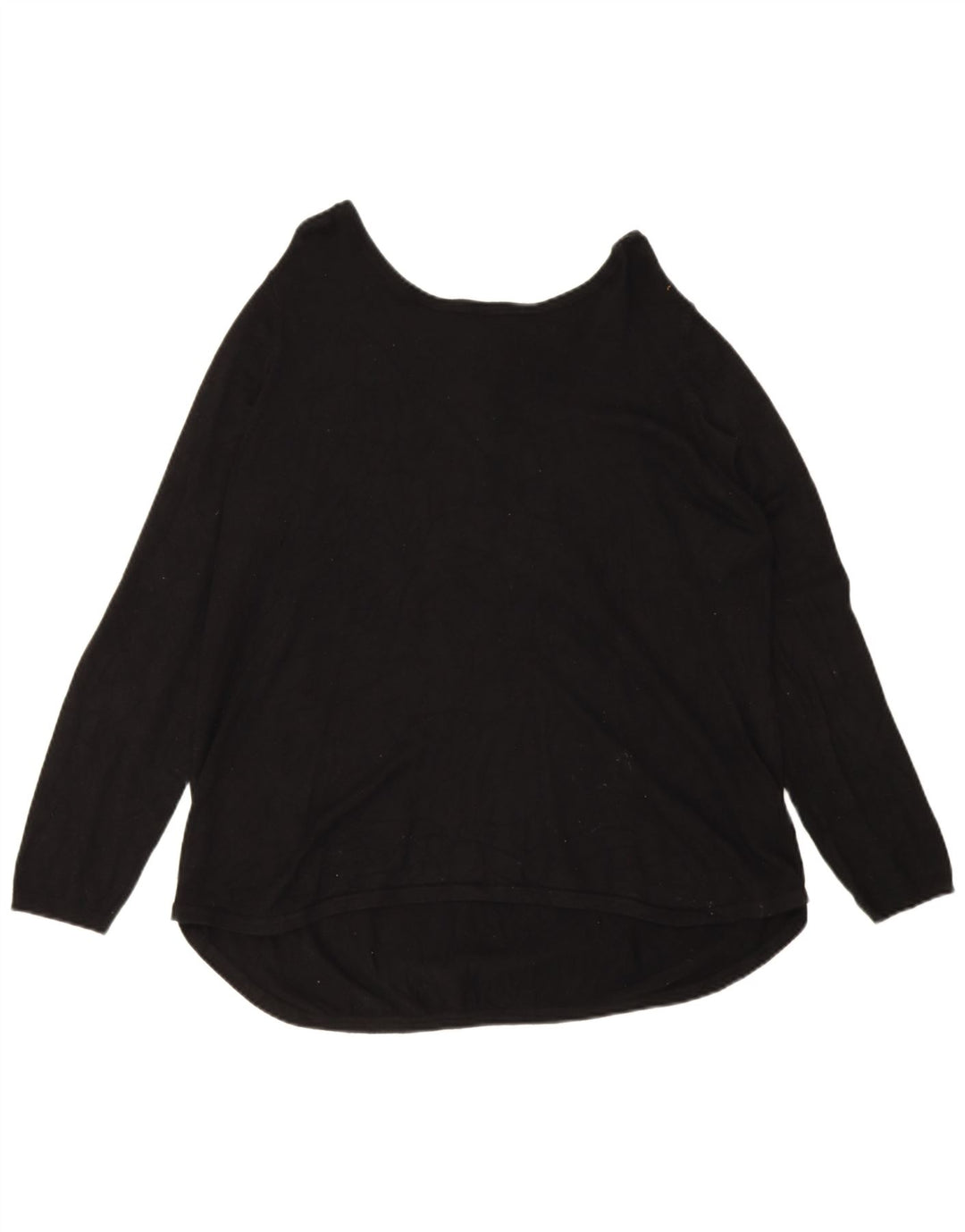 Marks & Spencer dame sweater med lynlåshals DK 16 Stor sort viskose
