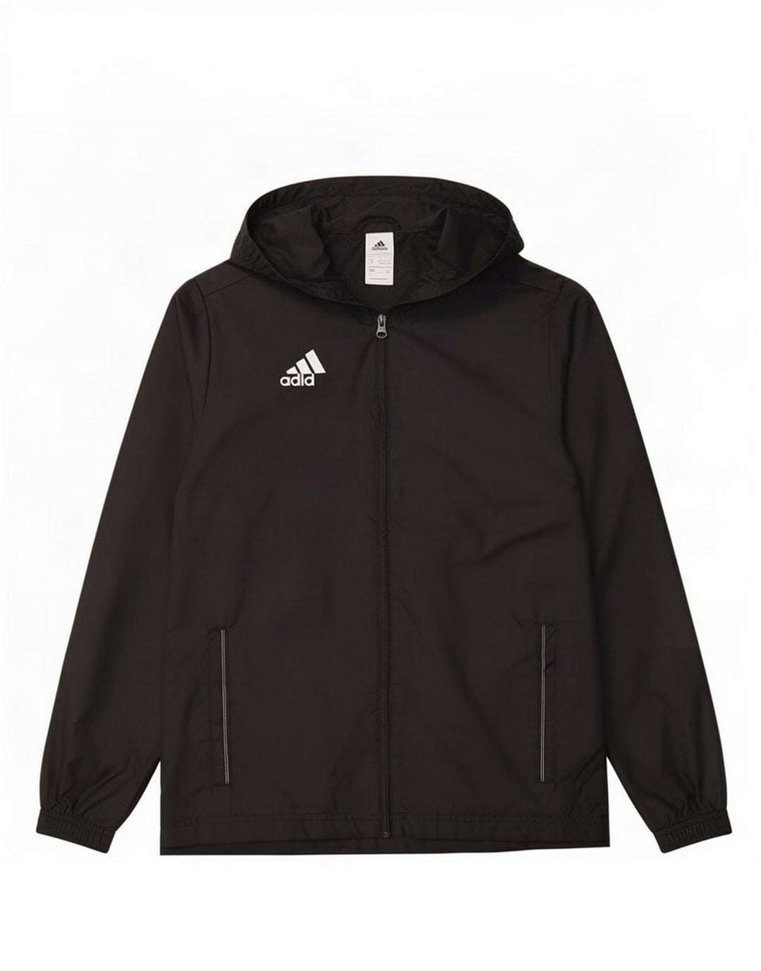 Adidas Regnjakke med hætte til drenge 13-14 år Sort polyester