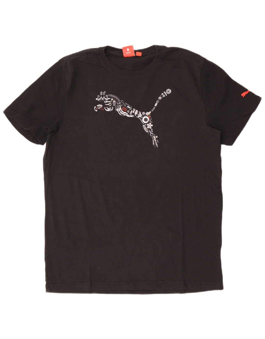 Puma Herre Grafisk T-Shirt Top Stor Sort