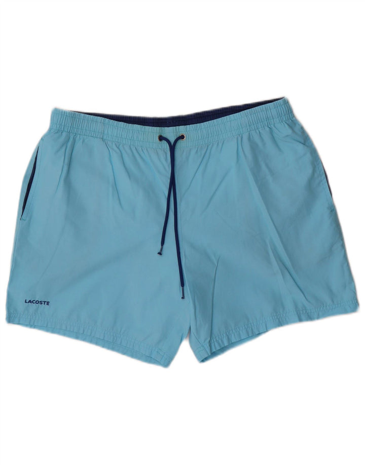 Lacoste Badeshorts til mænd Størrelse 7 2XL Blå Bomuld