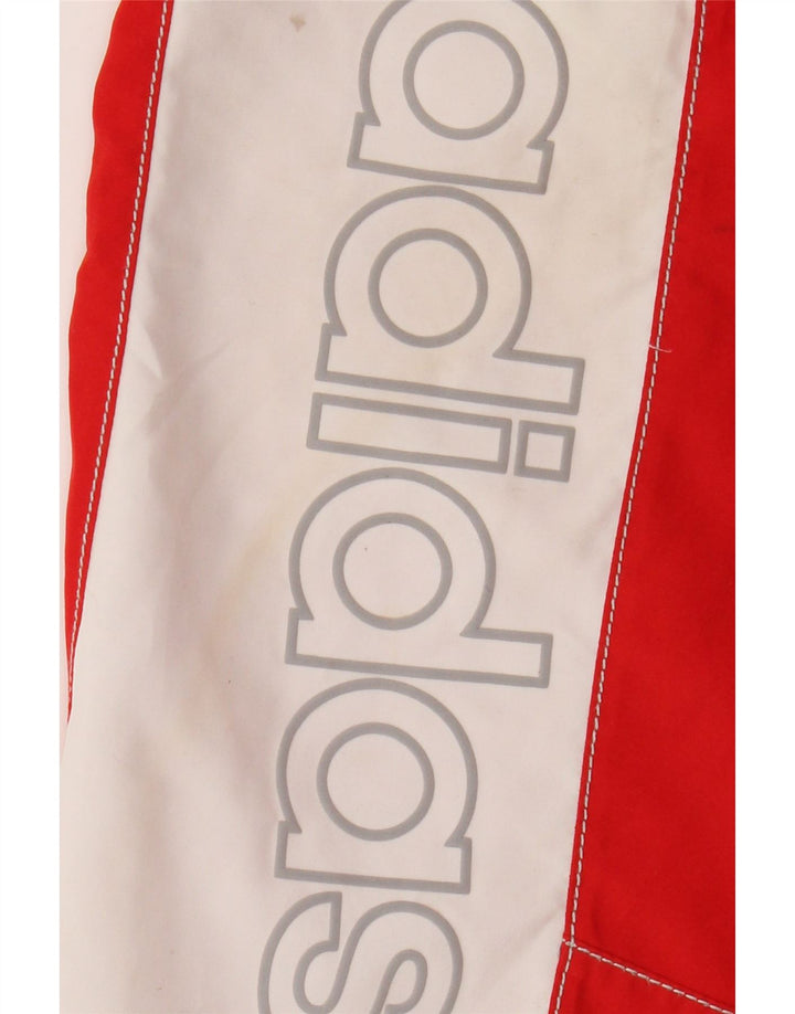 Adidas grafiske badeshorts til mænd Small Red Colourblock Polyester