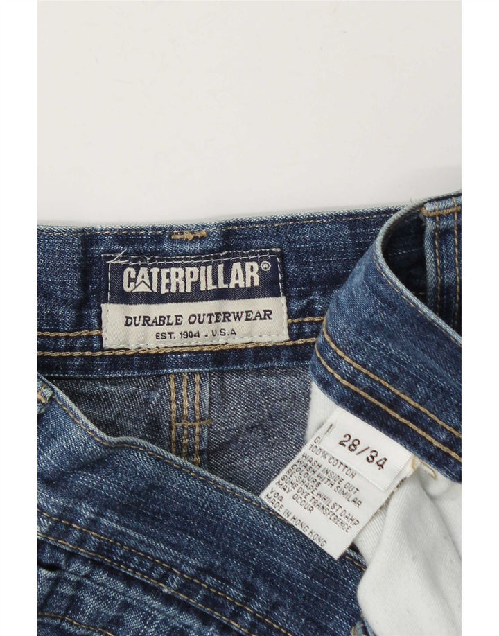 Caterpillar Herre Cargo Straight Jeans W28 L31 Blå Bomuld