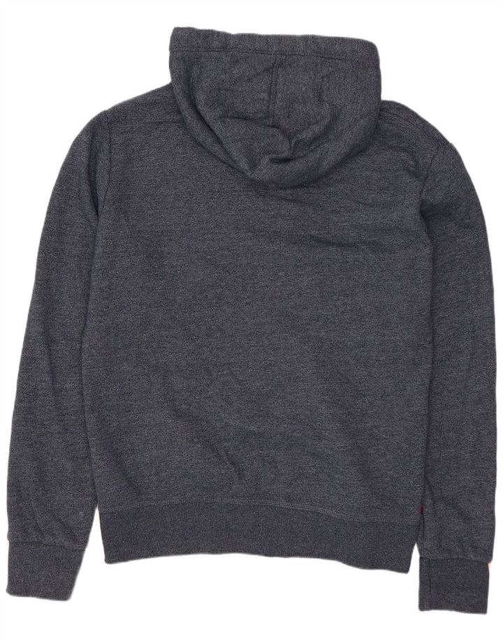 SUPERDRY Hættetrøje med lynlås til mænd XL marineblå bomuld