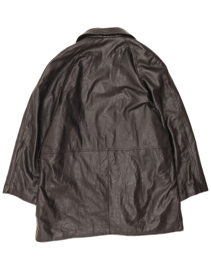 Mary Anne Dame Læderjakke UK 18 XL Sort