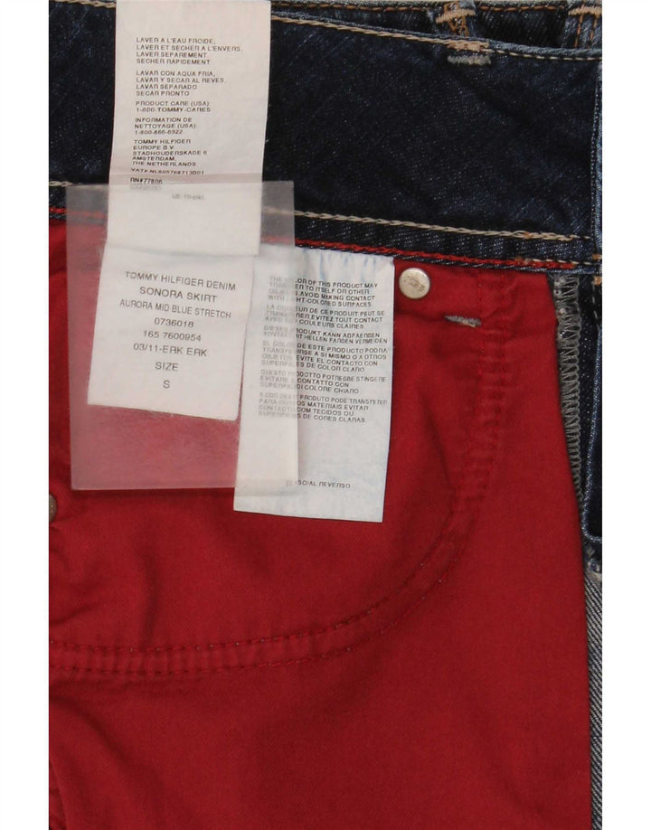 Tommy Hilfiger Dame Denim Nederdel Lille W27 Blå Bomuld