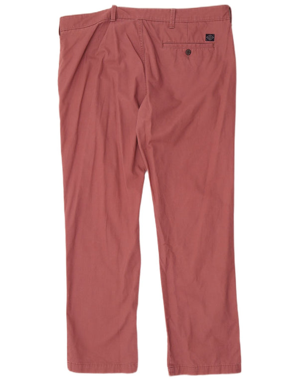 Marks & Spencer Straight Chino-bukser til mænd W40 L31 Pink Bomuld
