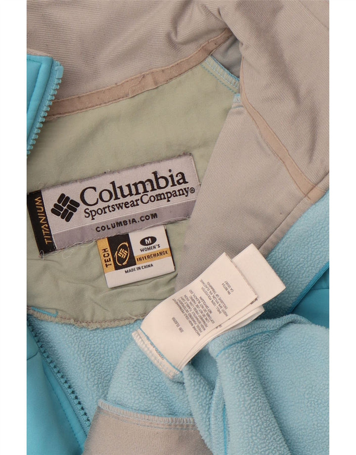 Columbia Dame Titanium Windbreaker Jacket UK 14 Medium Blue Polyester