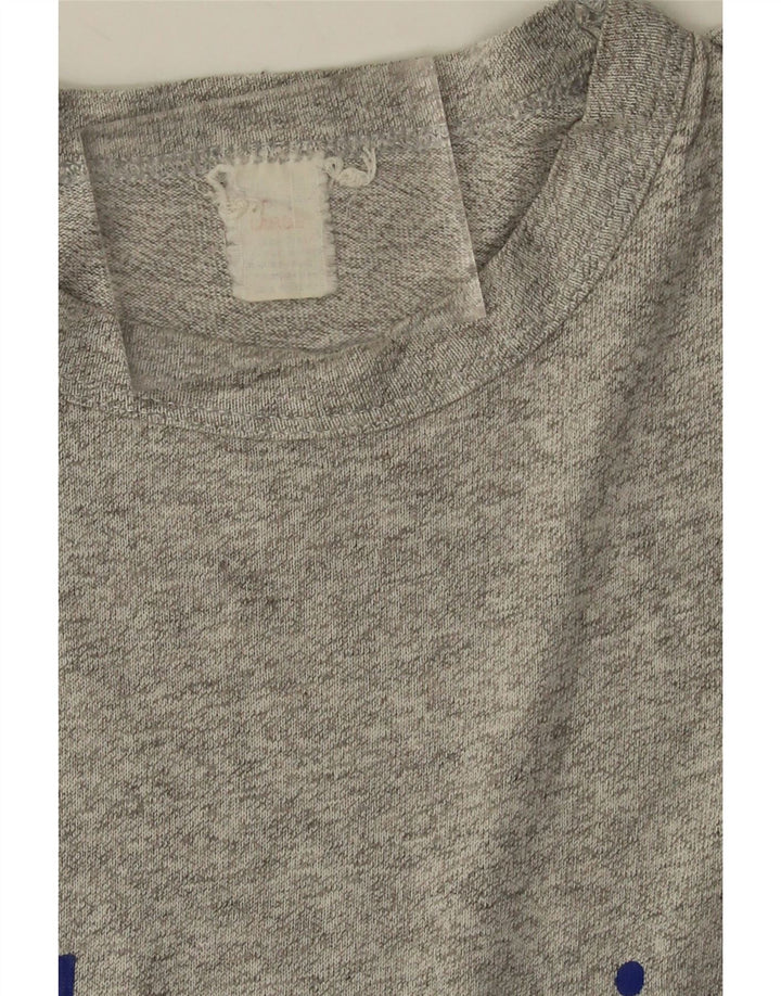 Champion Herre Grafisk T-Shirt Top Stor Grå Flecked