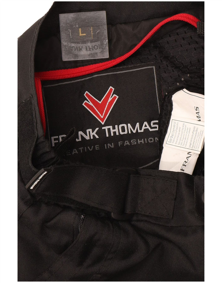 Frank Thomas Herre Motorcykel Windbreaker Bukser Large W34 L31 Sort
