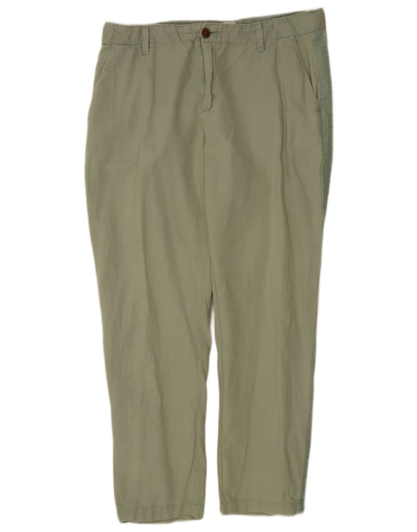 Gap Womens Girlfriend Almindelige Chinobukser EU 44 XL W34 L27 Grøn hør
