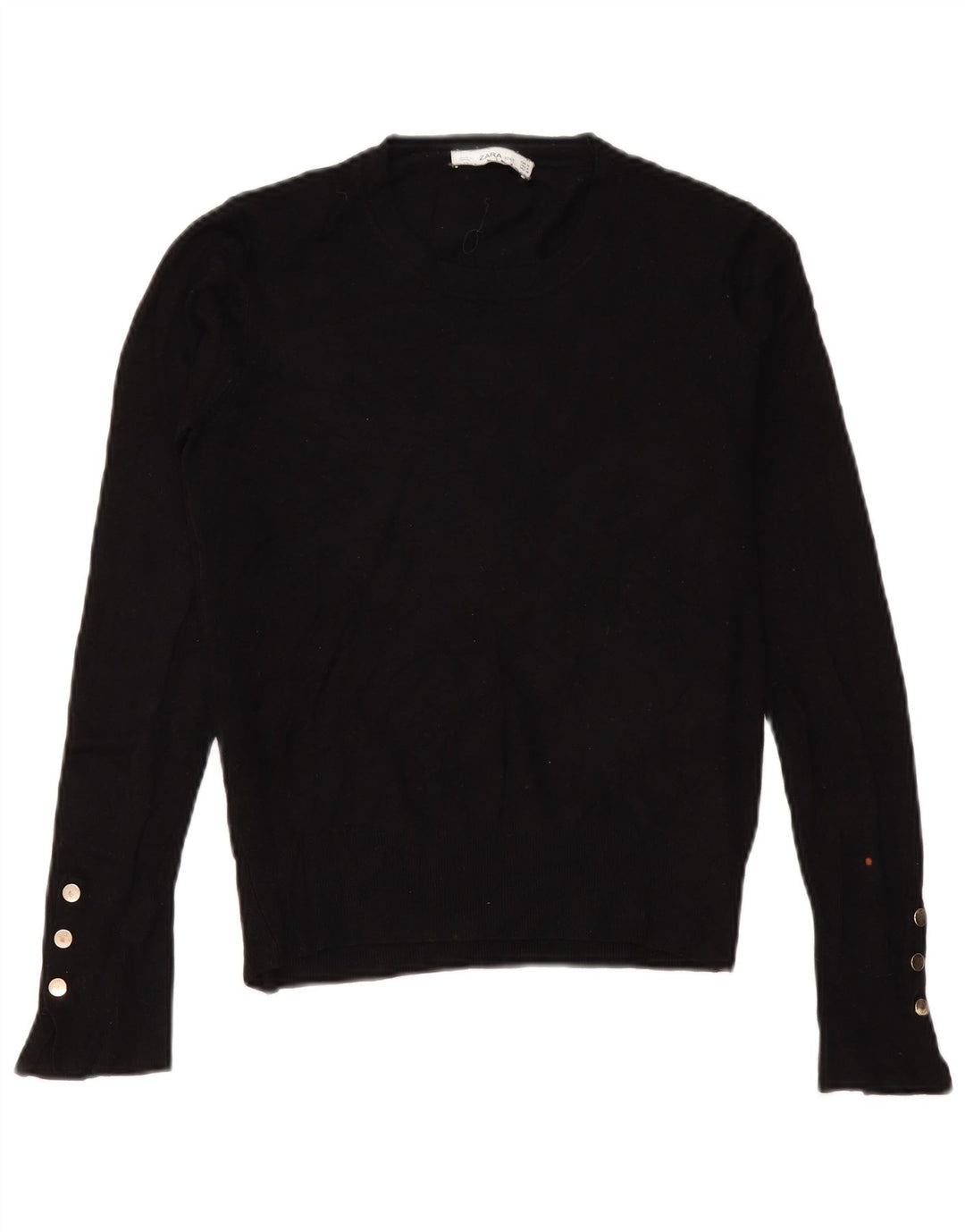Zara Dame sweater med rund hals DK 14 Medium Sort