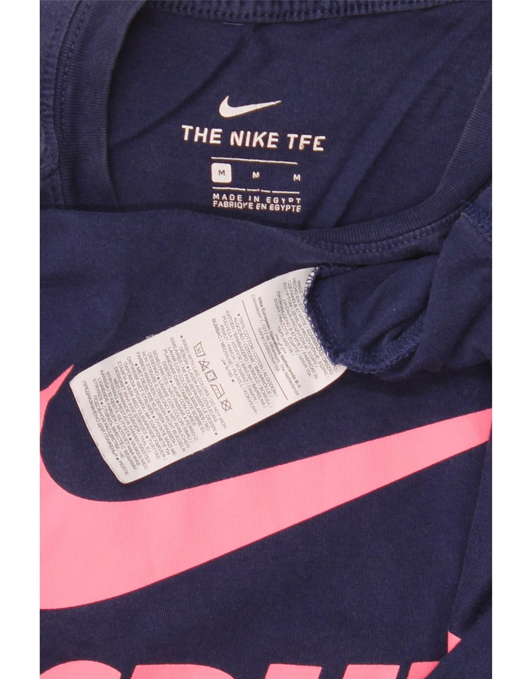 Nike grafisk t-shirt til mænd, medium marineblå bomuld
