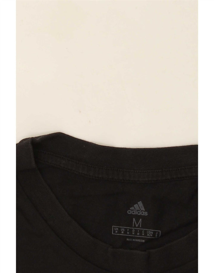 Adidas Herre Regular Graphic T-Shirt Top Medium Sort