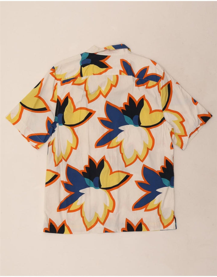 Penguin Herre kortærmet skjorte Medium White Floral