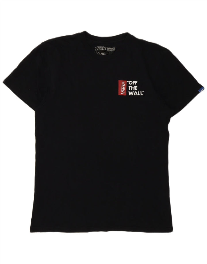 Vans Herre Grafisk T-Shirt Top Medium Sort Bomuld