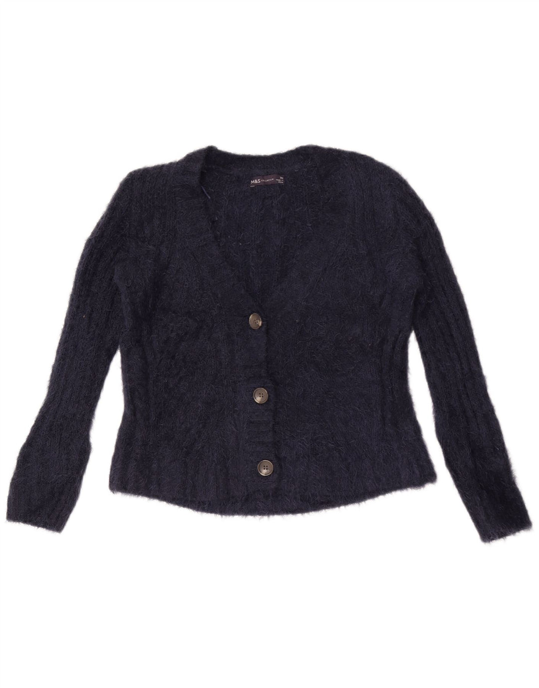 Marks & Spencer Dame oversized cardigan sweater UK 6 XS Navy Blue