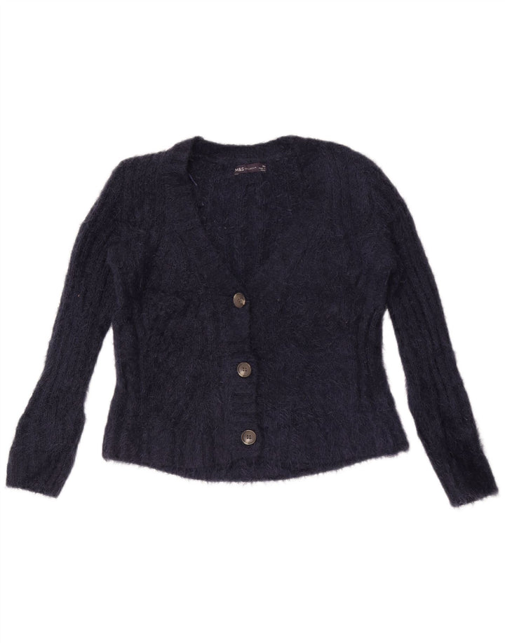 Marks & Spencer Dame oversized cardigan sweater UK 6 XS Navy Blue